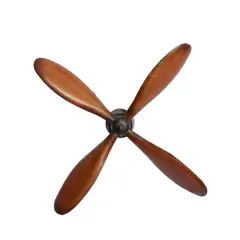 Brown Metal Industrial Propellor Wall Decor Set