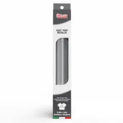 Siser&reg; Easy&reg; Puff Metallic Heat Transfer Vinyl Silver