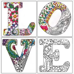 Design Works&trade; Zenbroidery&trade; Love Stamped Embroidery Kit