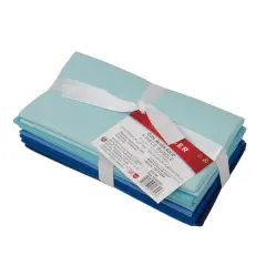 SINGER Solid Cotton Fabric Bundle Cool Blues