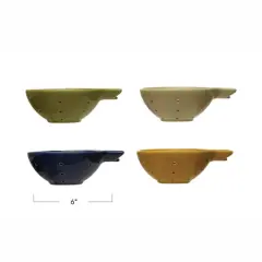 Hello Honey&reg; 6" Stoneware Blueberry Bowl with Handle Set