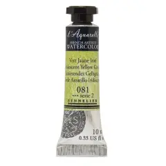 Sennelier French Artists' Watercolor, 10mL 081 Iridescent Yellow Green