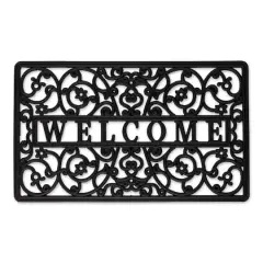 DII&reg; Welcome Scroll Rubber Doormat