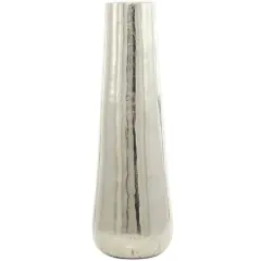 30.5" Aluminium Contemporary Vase Silver