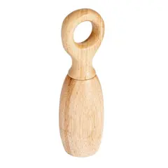 Hello Honey&reg; 8.25" Natural Rubberwood Classic Salt & Pepper Mill