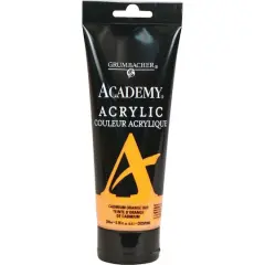 Grumbacher&reg; Academy&reg; Acrylic Paint, 200mL Cadmium Orange