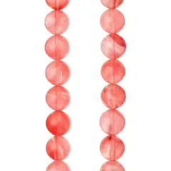 Cherry Quartz Glass Small Round Beads, 10mm by Bead Landing&trade;