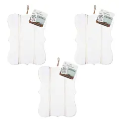 ArtSkills&reg; Small Rustic Whitewash Wooden Plaque, 3ct.