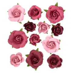 Red Sweetwater Paper Flower Embellishments By Recollections&trade;