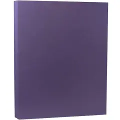 JAM Paper Matte 8.5" x 11" 80lb. Cardstock, 50 Sheets Dark Purple