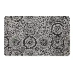 DII&reg; Black Kaleidoscope Tufted Mat