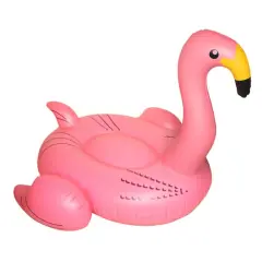 Swim Central 78" Inflatable Pink Giant Flamingo Swimming Pool Ride-On Float