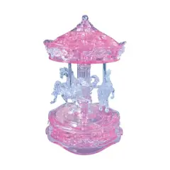 Original 3D Crystal Puzzle&trade; Carousel Pink 83 Piece Puzzle