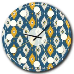 Designart 'Retro Abstract Pattern Ii Mid-Century Modern Wall Clock