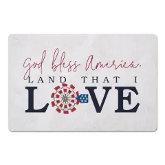 God Bless America Land That I Love Floor Mat