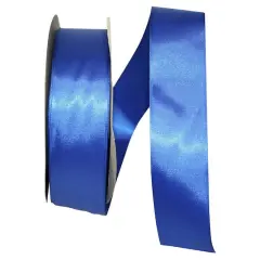 JAM Paper 1.5"x 50yd. Double Face Satin Ribbon Royal Blue