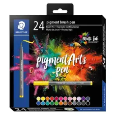 STAEDTLER&reg; Pigments Arts 24 Color Brush Pen Set