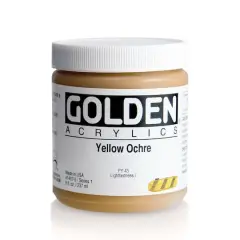 Golden&reg; Heavy Body Acrylic Paint, 8oz. Yellow Ochre