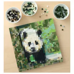 10" x 10" Panda Pixelated Brick Art Kit by Make Market&reg;