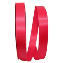 JAM Paper 7/8" x 100yd. Double Face Satin Allure Ribbon Shocking Pink