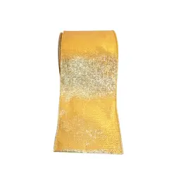 JAM Paper 4" x 10yd. Metallic Wired Luxury Lame Ribbon