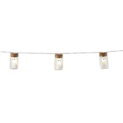 10ct. Warm White LED Glass Ghost Jar String Lights by Ashland&reg;
