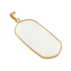 Moonstone Glass Oval Pendant by Bead Landing&trade;