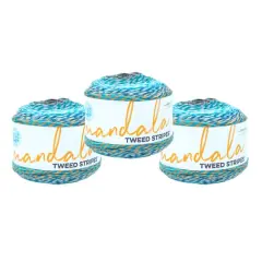 3 Pack Lion Brand&reg; Mandala&reg; Tweed Stripes Yarn Horseshoe