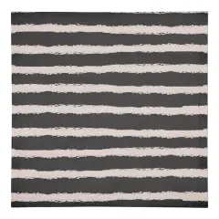 Stripes Cotton Twill Napkin Black/Pink