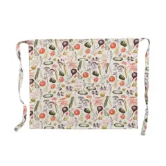 Hello Honey&reg; Multicolor Garden Cotton & Linen Apron with Pocket