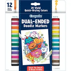 Crayola&reg; Dual-Ended Doodle Markers, 12ct.