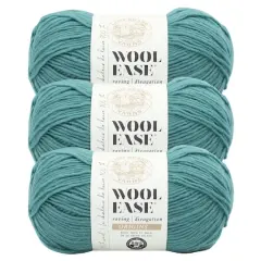 3 Pack Lion Brand&reg; Wool-Ease&reg; Roving Origins Yarn Aqua