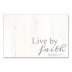 Live By Faith 12" x 18" Canvas Wall Art