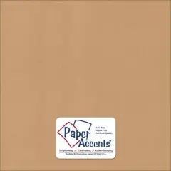 PA Paper&trade; Accents 12" x 12" 80lb. Recycled Cardstock, 25 Sheets Dark Kraft