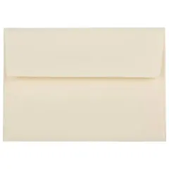 JAM Paper A1 Strathmore Invitation Envelopes, 50ct. Ivory Wove