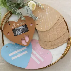 Kate Aspen&reg; Kraft Heart Baby Shower Keepsake Book