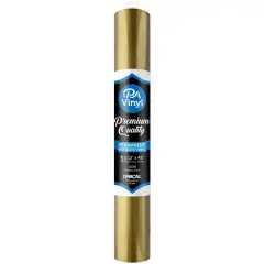 PA Vinyl Oracal&reg; Metallic Permanent Adhesive Vinyl Gold