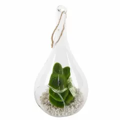 Flora Bunda&reg; 12" Easter Bunny Glass Teardrop Terrarium
