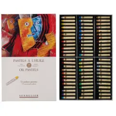 Sennelier 72 Color Cardboard Oil Pastel Set