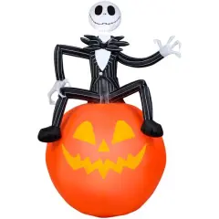 6ft. Airblown&reg; Inflatable Nightmare Before Christmas Jack on Pumpkin