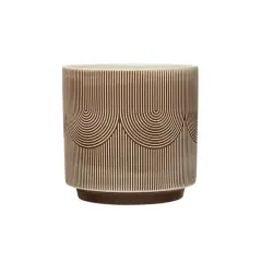 Hello Honey&reg; 6" Textured Stoneware Planter