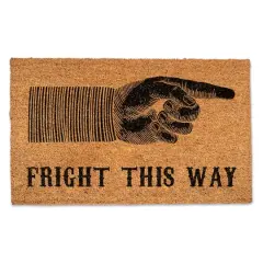 Fright This Way Door Mat