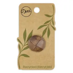 Dritz&reg; 23mm Weaved Recycled Leather Round Shank Buttons, 3ct.