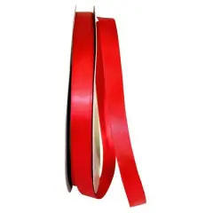 JAM Paper 5/8" x 100yd. Double Face Satin Ribbon Red