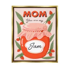 Stupell Industries You Are My Jam Mother's Day Floater Framed Art Gold