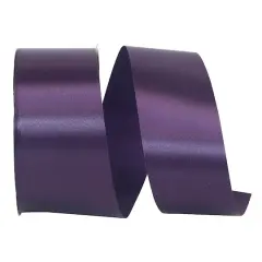 JAM Paper 1.875" x 50yd. Single Face Satin Allure Ribbon Plum