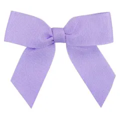 JAM Paper 7/8" Grosgrain Twist Tie Bows, 100ct. Light Orchid