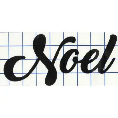 Leisure Arts&reg; Vinyl Matte Black Noel Decal