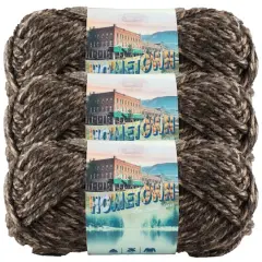 3 Pack Lion Brand&reg; Hometown Variegates Yarn Little Rock Granite
