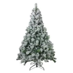 6.5ft. Unlit Flocked Somerset Spruce Artificial Christmas Tree